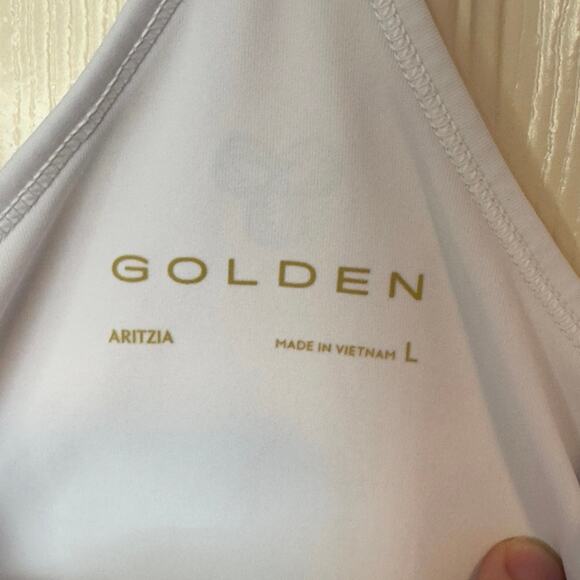 Aritzia Golden PowerSculpt Court Mini Dress Size L White Tenniscore Athletic - Picture 3 of 8